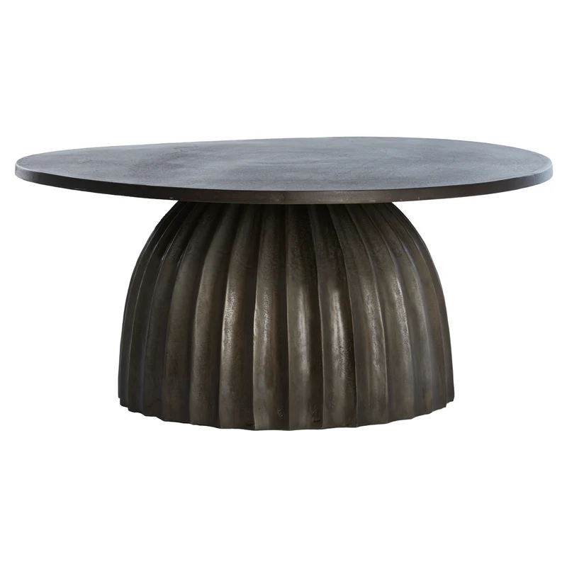Beistelltisch VEGLIA matt dunkel braun Ø70x33,5cm