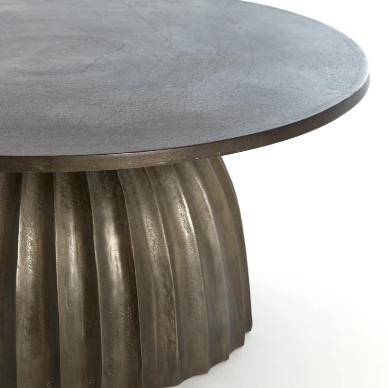 Beistelltisch VEGLIA matt dunkel braun Ø70x33,5cm