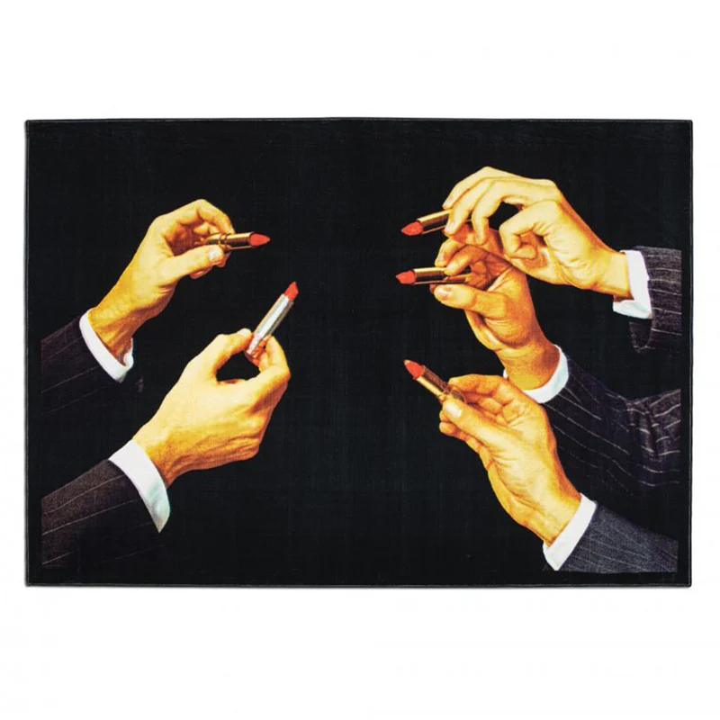 Teppich LIPSTICK, schwarz, 200 x 280 cm