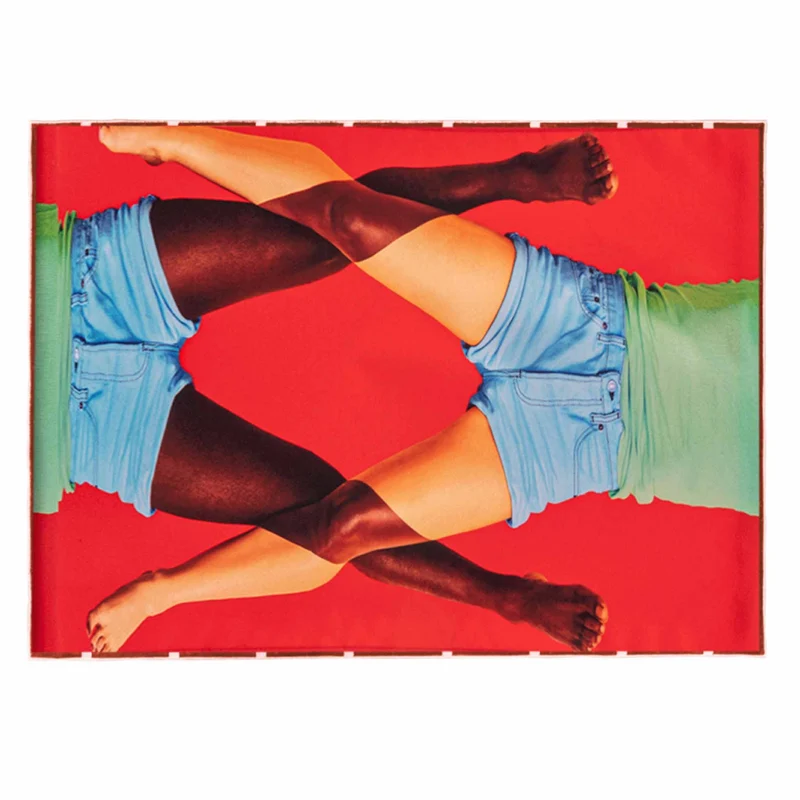 Teppich LEGS, rot-multicolor 200 x 280 cm