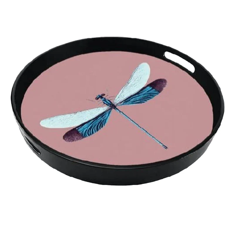 rundes Lacktablett „Dragonfly“ Ø 35 cm