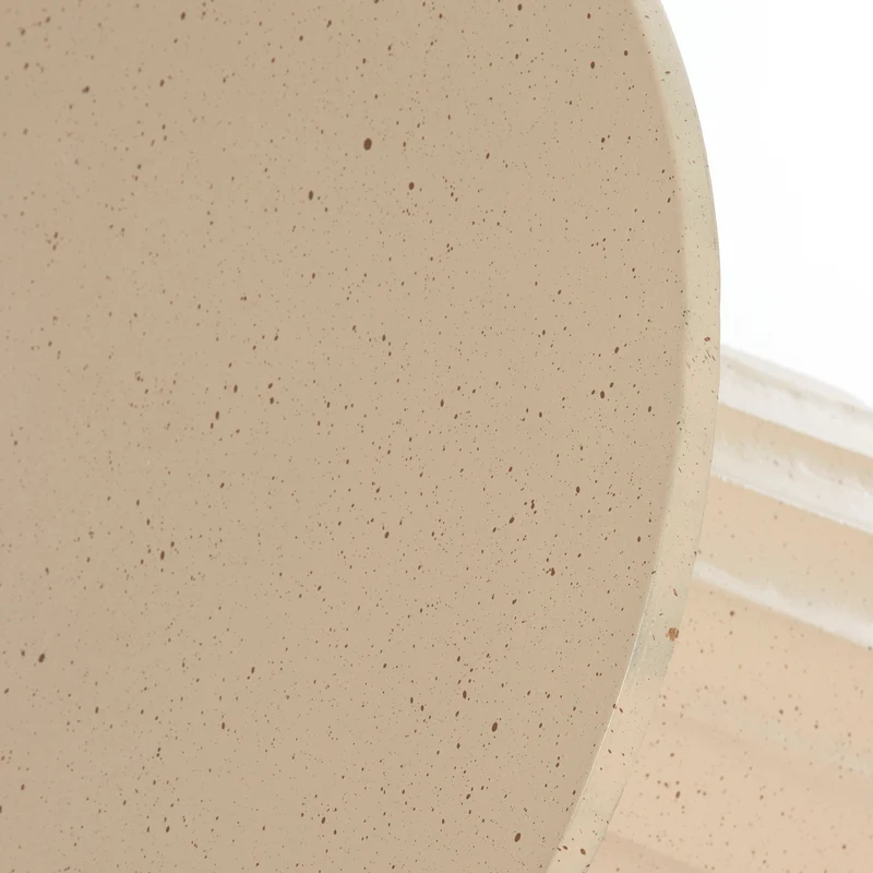Beistelltisch VEGLIA matt sand hellbraun gesprenkelt Ø60x38cm