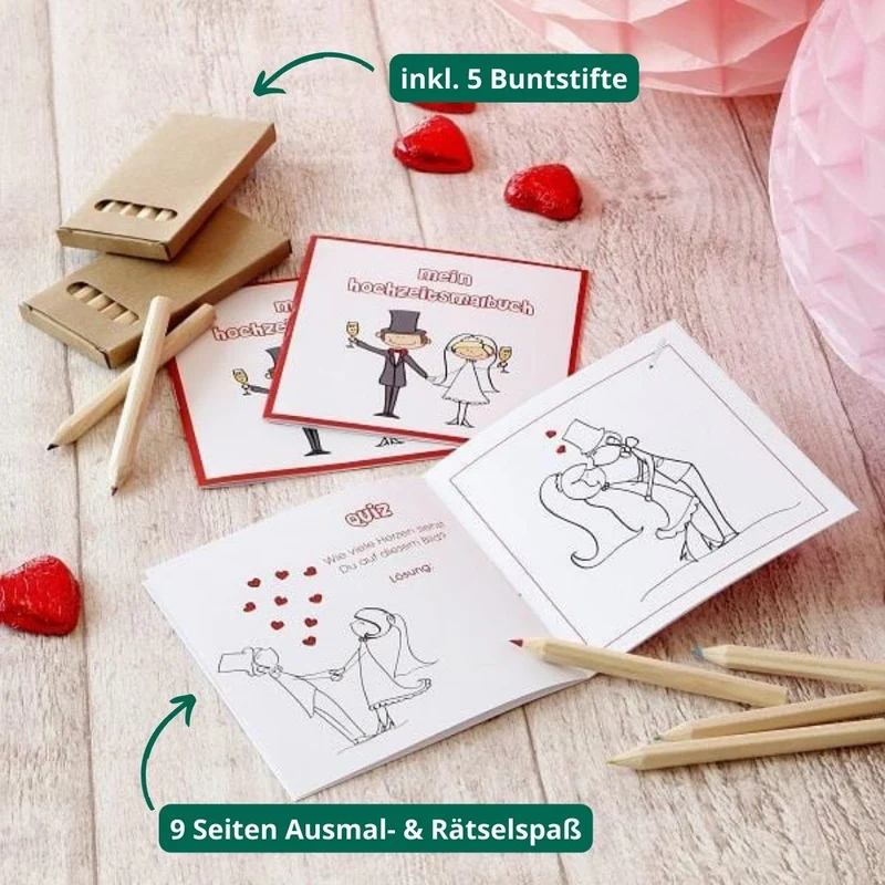 Kinder Malbuch mit 5 Buntstiften