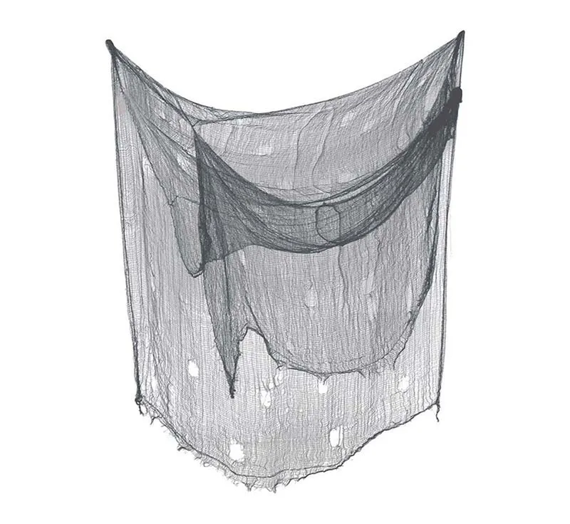 Stofftuch Halloween 500x200cm Grau