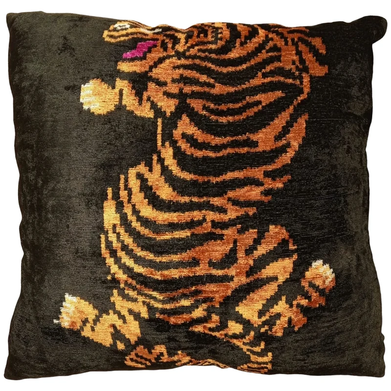 Kissen „Majestic Tiger“, braun, 60 × 60 cm
