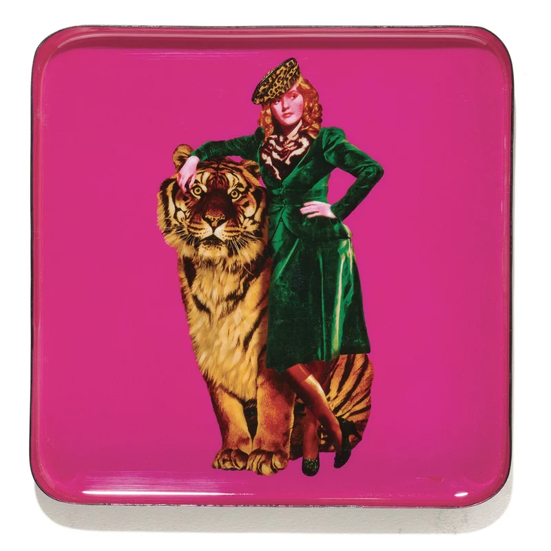 Vide-Poche Carré NATACHA Tiger 15×15 cm
