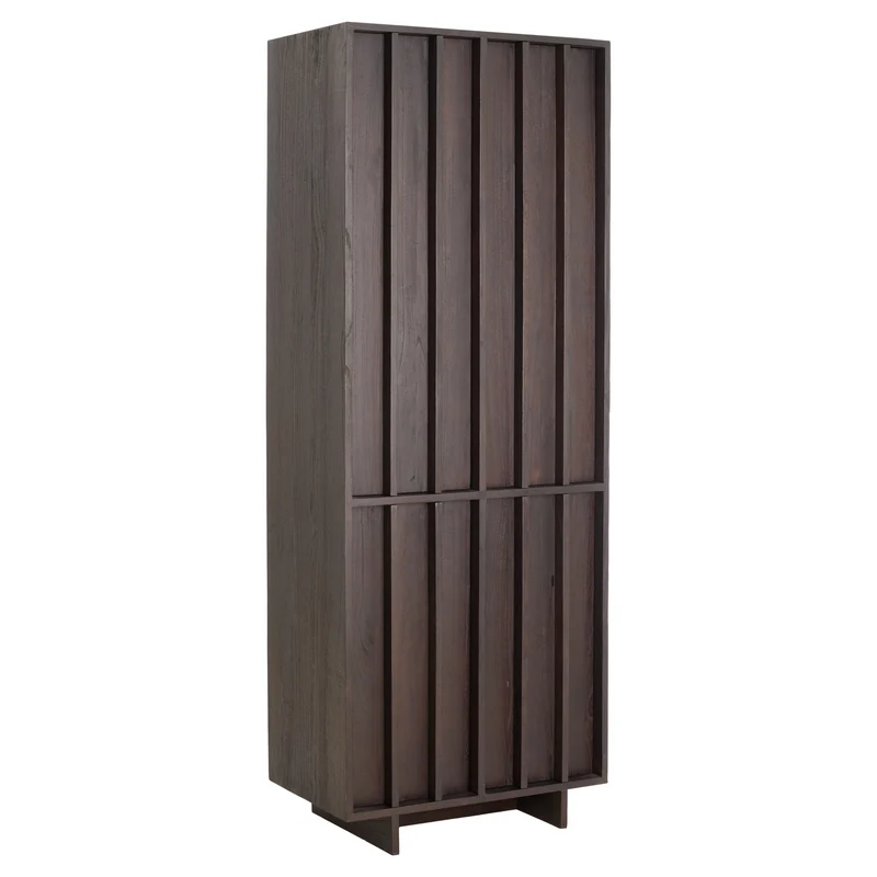 Hochschrank LAVINIO Mindiholz braun 75x45x200cm
