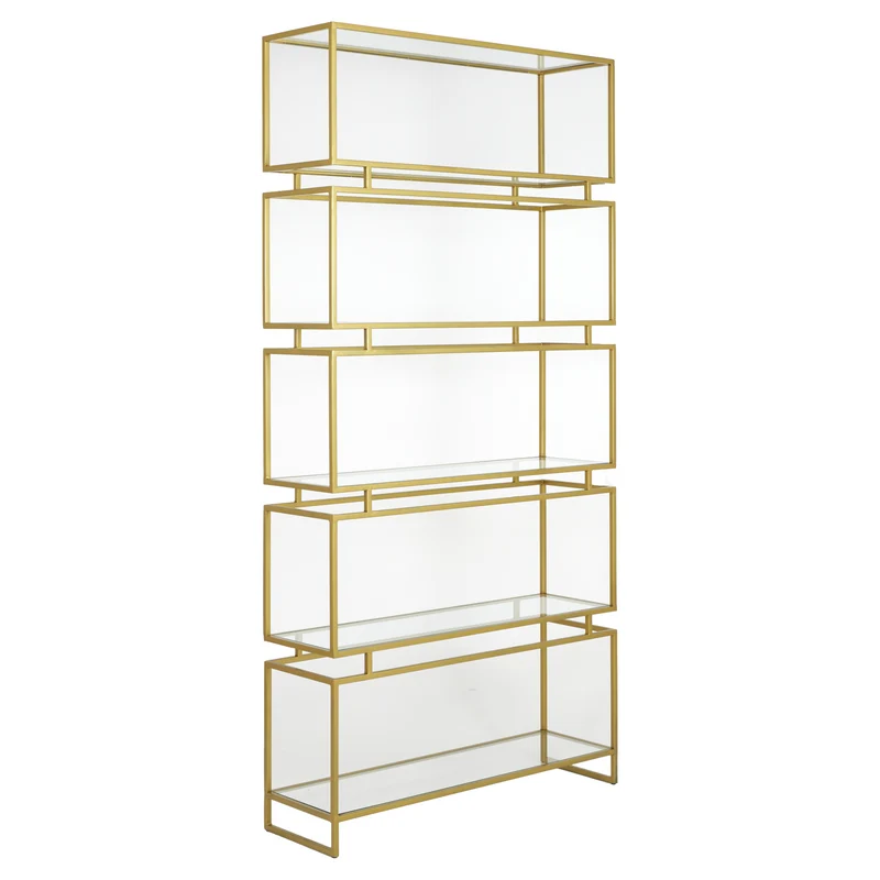 Regal LUCAMBO, Metall bronze 100x30x204cm