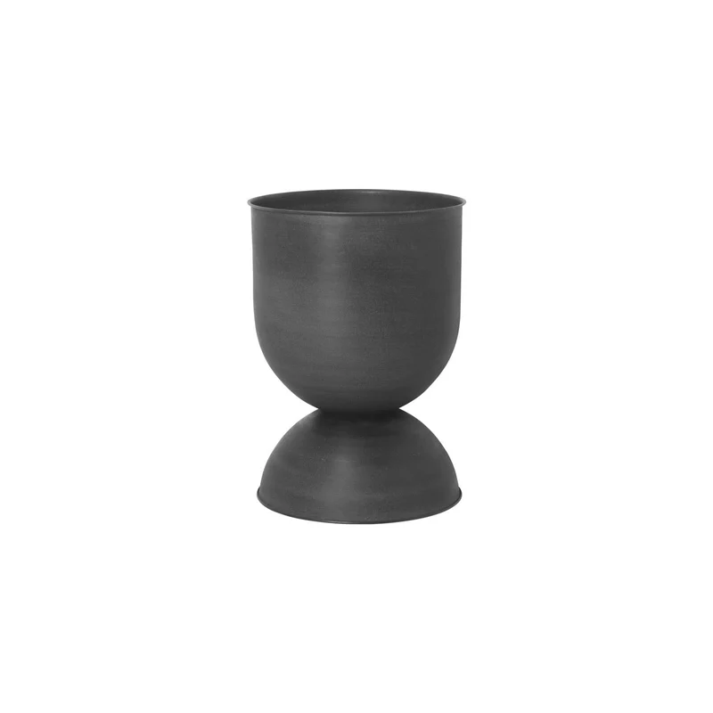 Hourglass Blumentopf schwarz Small 42,5cm - ferm LIVING