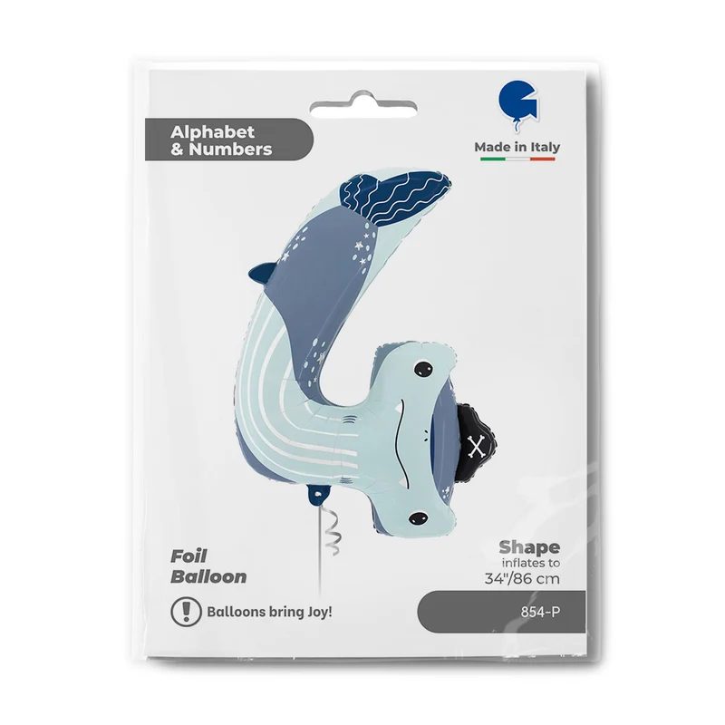 Shape Folienballon "Puppyloons" #4 Hai | 86 cm