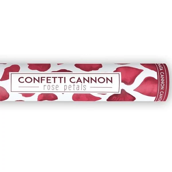 Konfetti Kanone Rosen rot