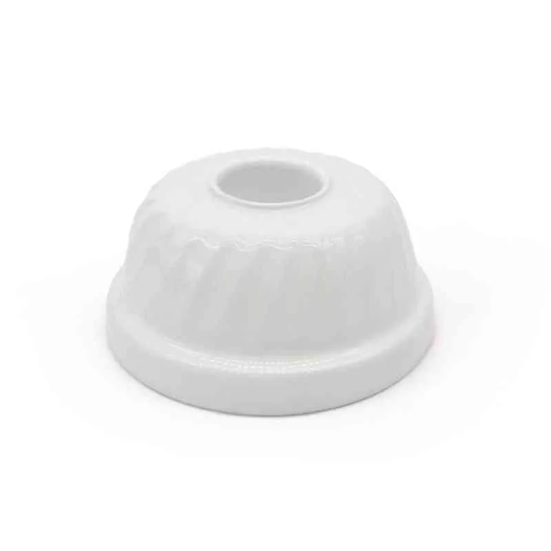 Kerzenhalter GUGELHUPF Kerzenständer aus Metall weiß ca. 7,5 cm