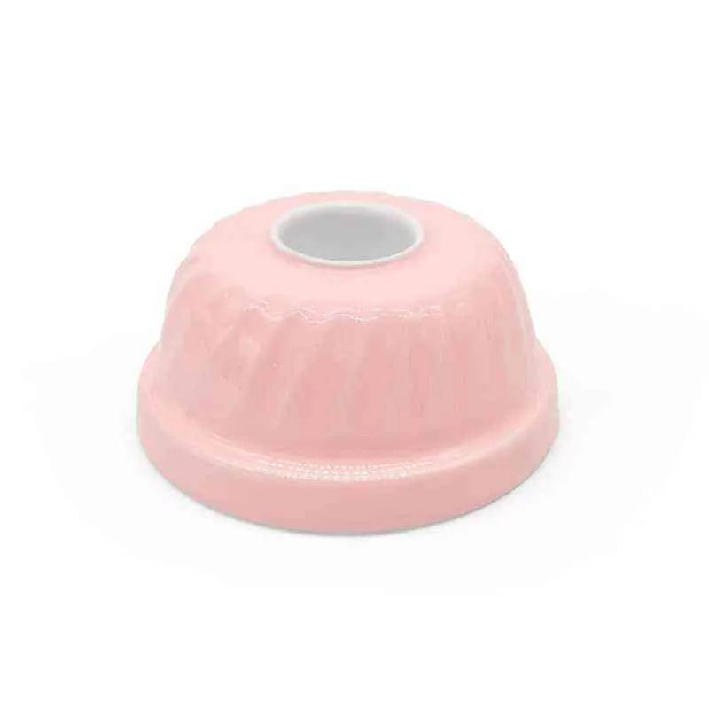 Kerzenhalter GUGELHUPF Kerzenständer aus Metall rosa ca. 7,5 cm