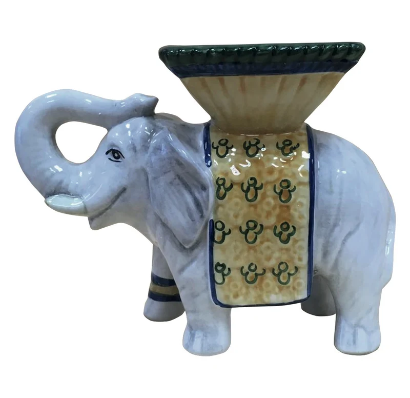 Handbemalter Kerzenhalter „Elefant“