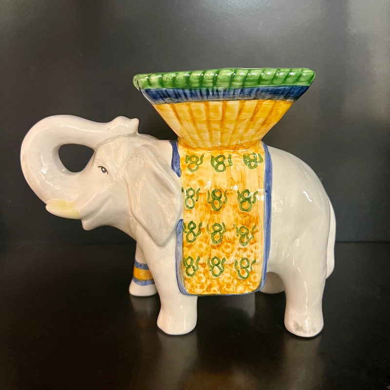 Handbemalter Kerzenhalter „Elefant“