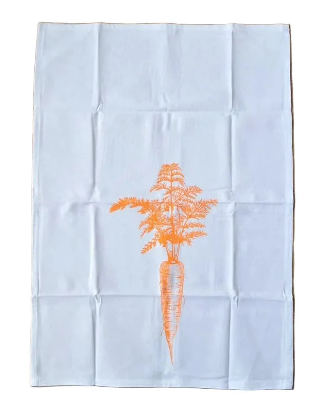 Geschirrtuch MÖHRE Siebdruck neon-orange ca. 50x70 cm 100% Baumwolle