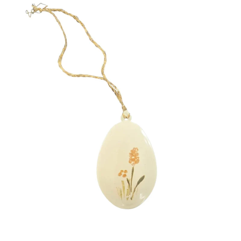 Maileg Osterei gelb mit glattem Rand OSTERN Dekoanhänger ca. 6x4x1 cm Osterschmuck