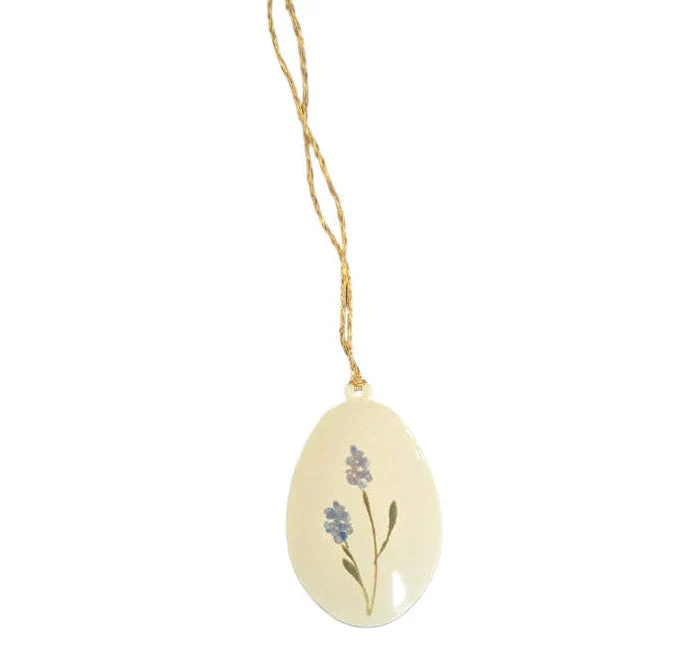 Maileg Osterei blau mit glattem Rand OSTERN Dekoanhänger ca. 6x4x1 cm Osterschmuck