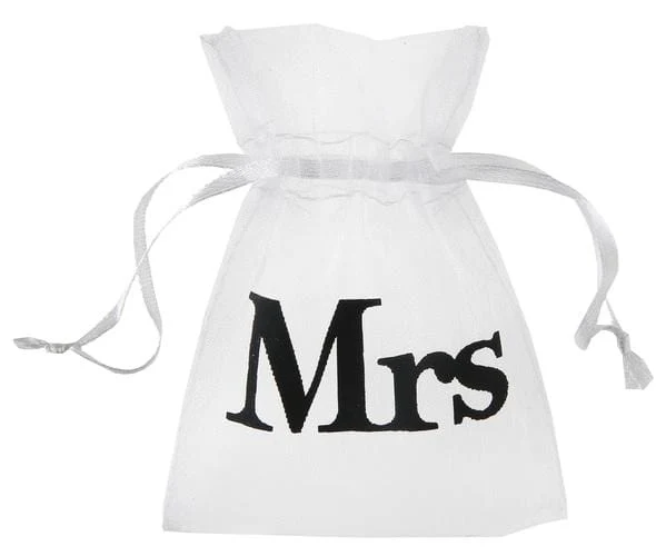 Organzasäckchen Mrs (10 Stück)