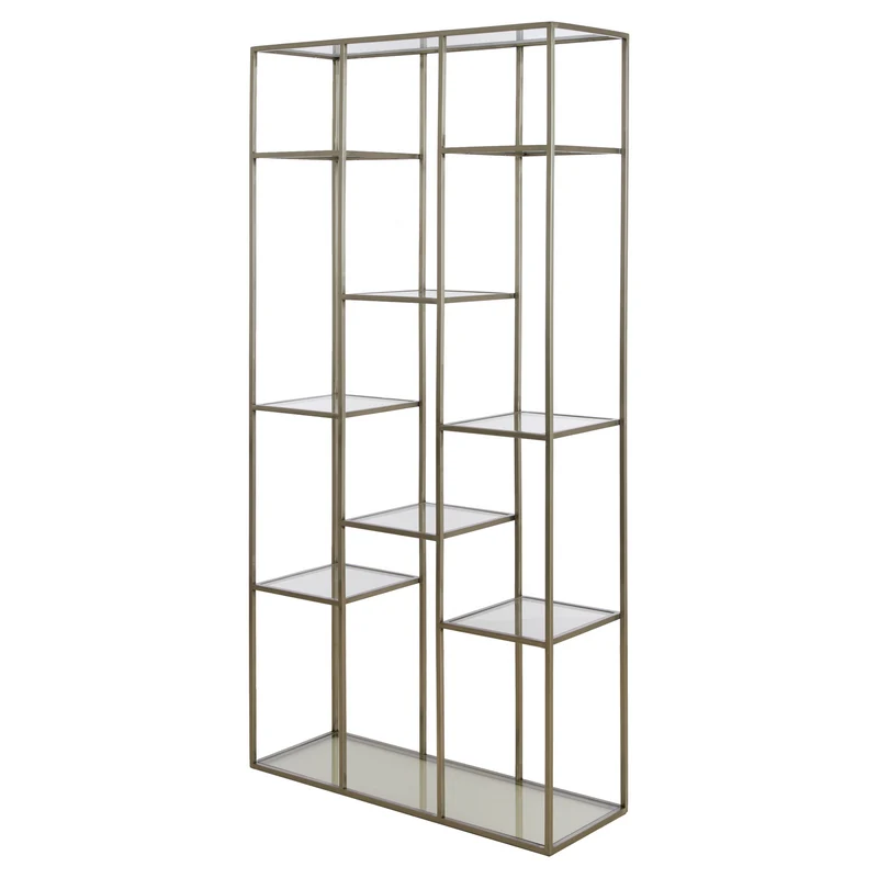 Standregal PIUAR Eisen silber 100x36x200cm