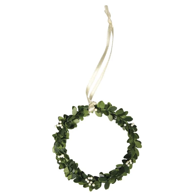 Buchs-Kranz mit Aufhänger, 7,5 cm (4 Stück)