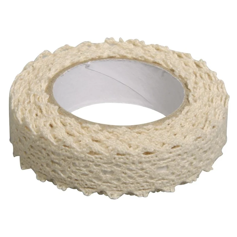 Fabric Tape Spitzenbordüre - creme
