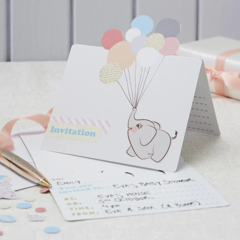 Einladungskarten zur Babyparty