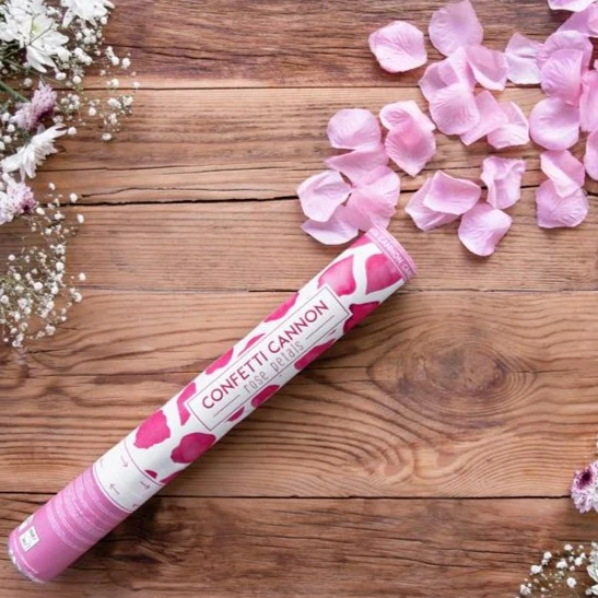 Konfetti Kanone Rosen pink