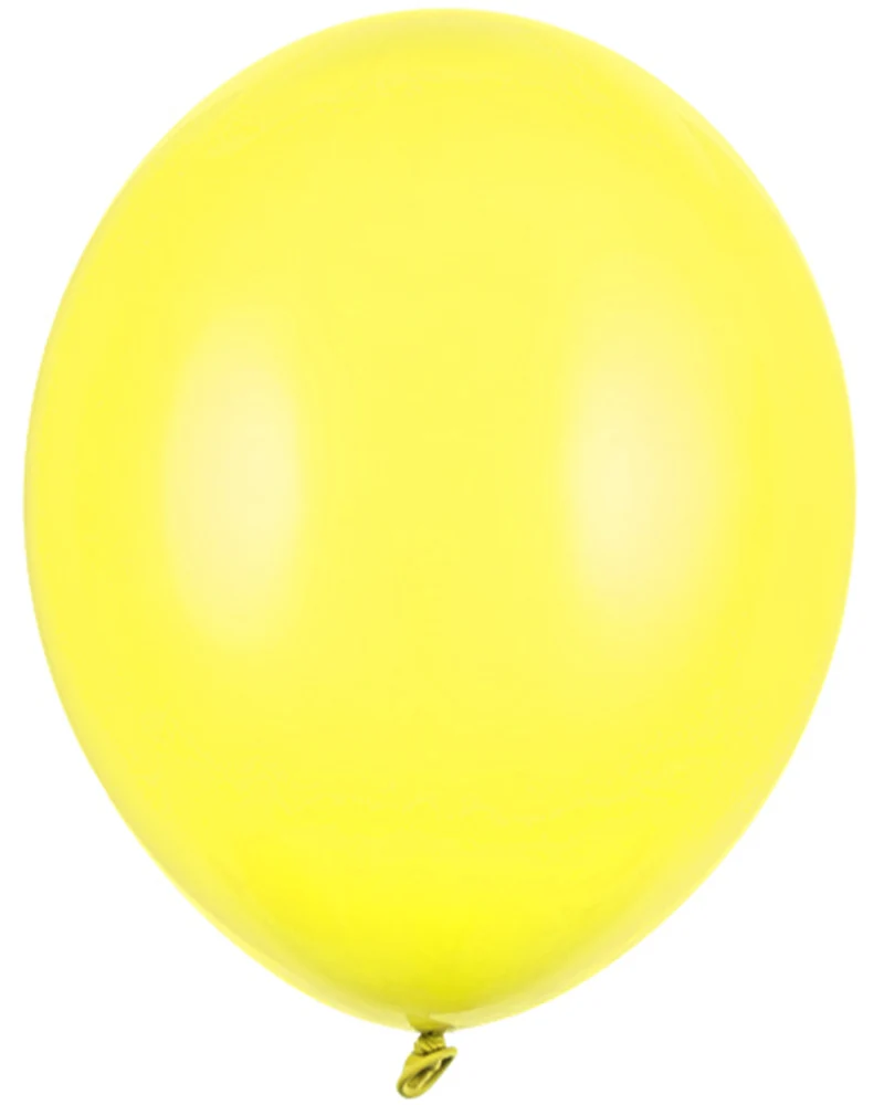 50 Stk. Luftballon Ø30cm "Uni Metallic" | Zitronengelb