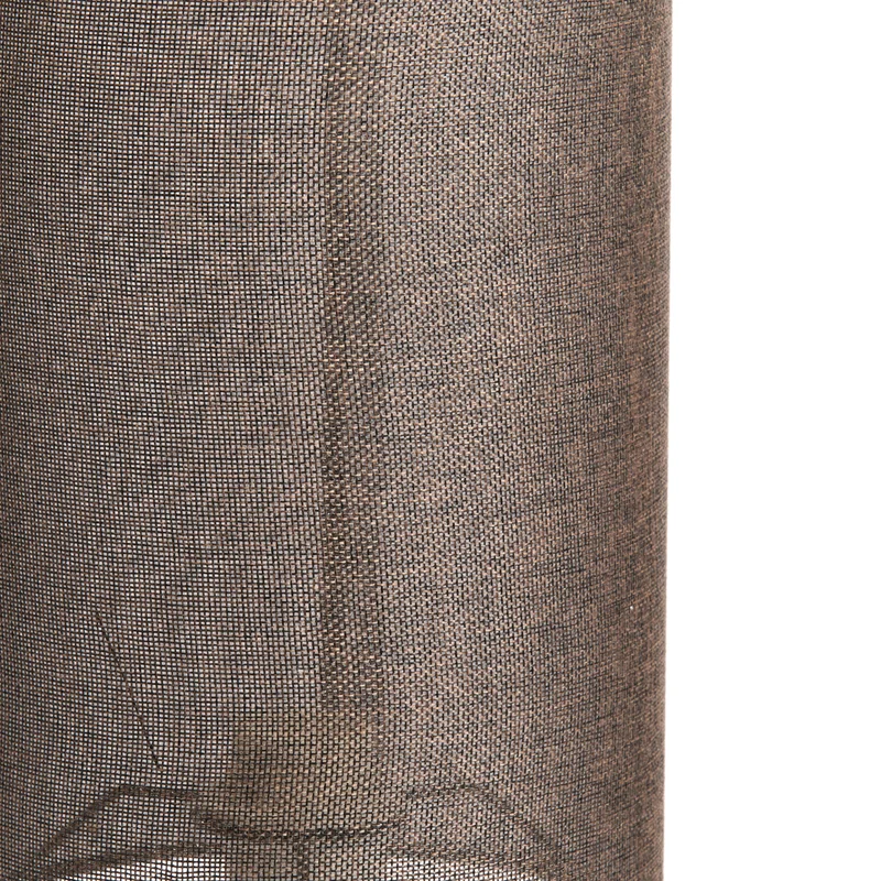 Tischleuchte MICKY Leinen braun Ø20x58cm