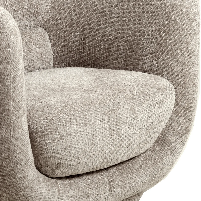 Loungesessel KIALY beige 105x85x81cm
