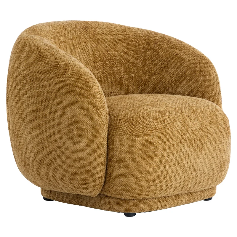 Loungesessel OVITO ocker gelb 93x87x73cm