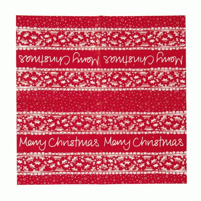 Papierservietten Merry Christmas (40 Stück)