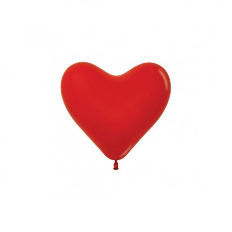 50 Stk. Herz Luftballon Ø15cm | Rot #015