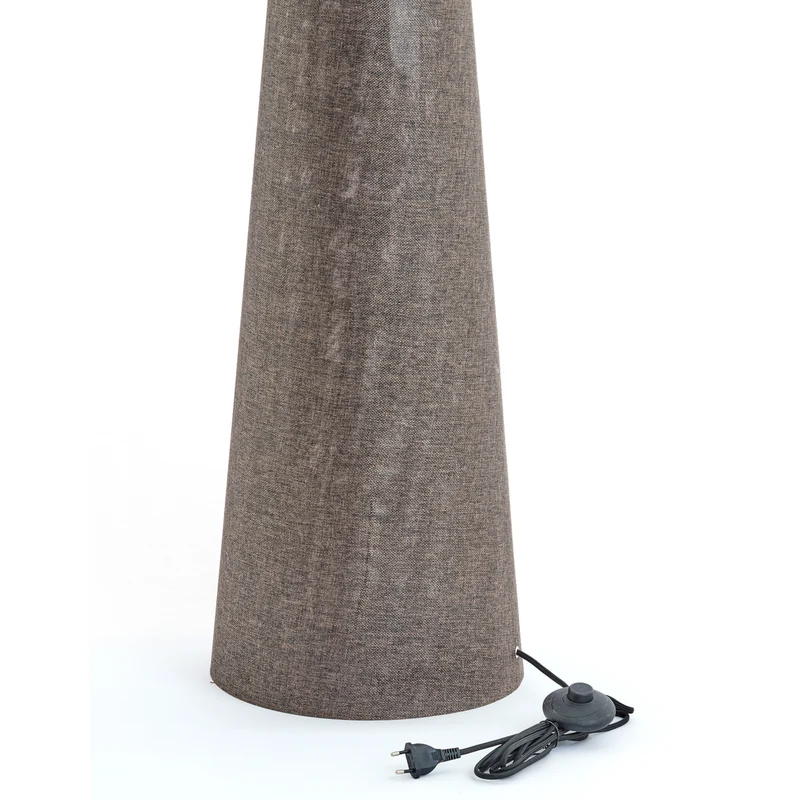 Stehleuchte MICKY Leinen braun Ø38x180cm