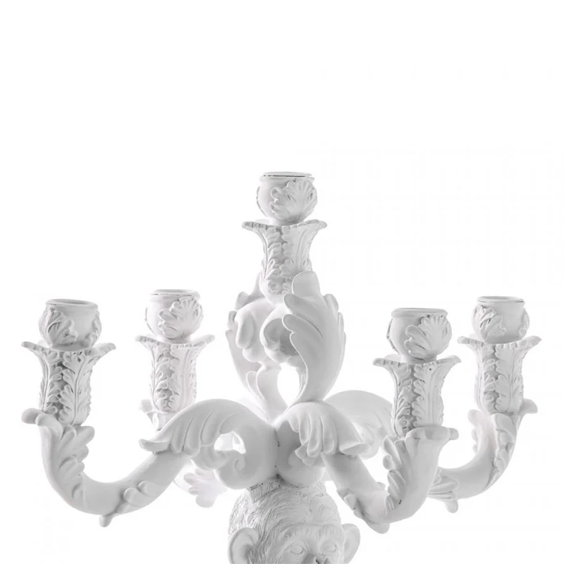 Kerzenständer BURLESQUE CHIMP, weiß