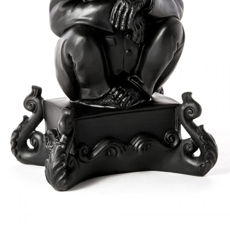 Kerzenständer BURLESQUE CHIMP, schwarz