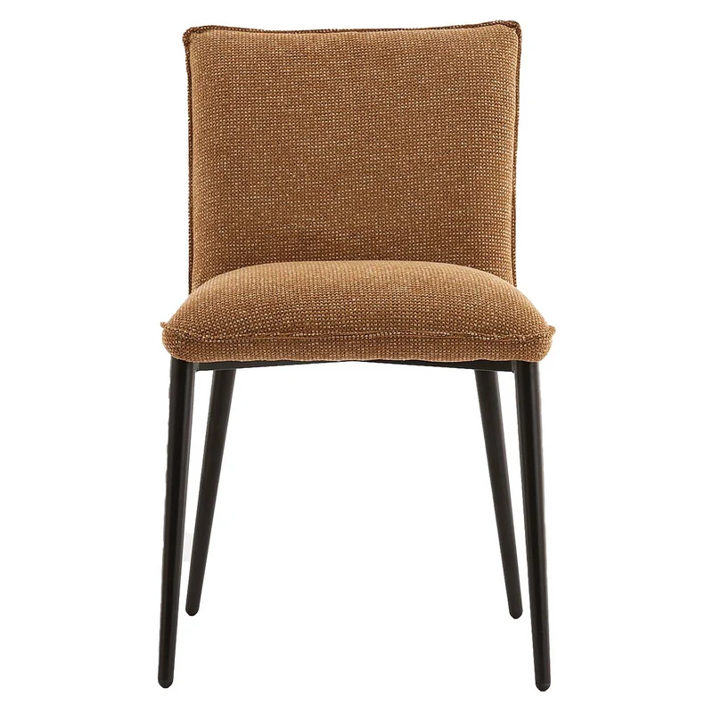Esszimmerstuhl VADENI Polyester ocker 2er-Set