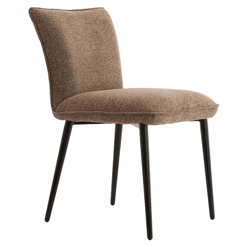 Esszimmerstuhl VADENI Polyester braun 2er-Set