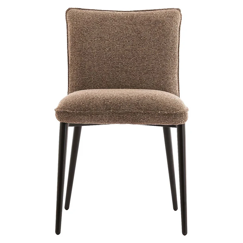 Esszimmerstuhl VADENI Polyester braun 2er-Set
