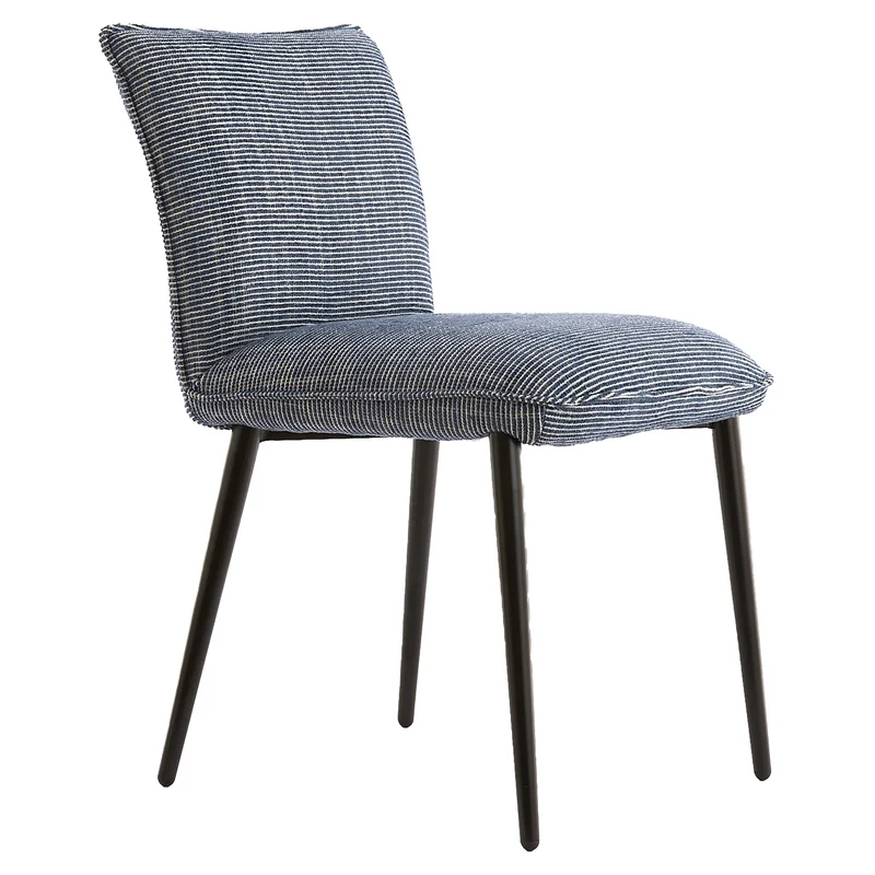 Esszimmerstuhl VADENI Polyester blau 2er-Set