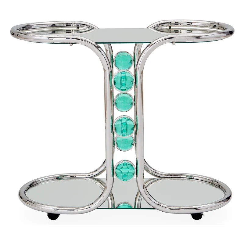 Barwagen GLOBO silber/grün