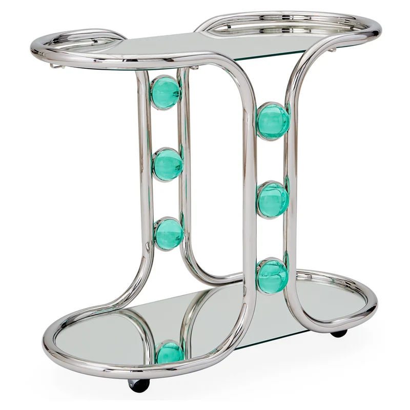 Barwagen GLOBO silber/grün