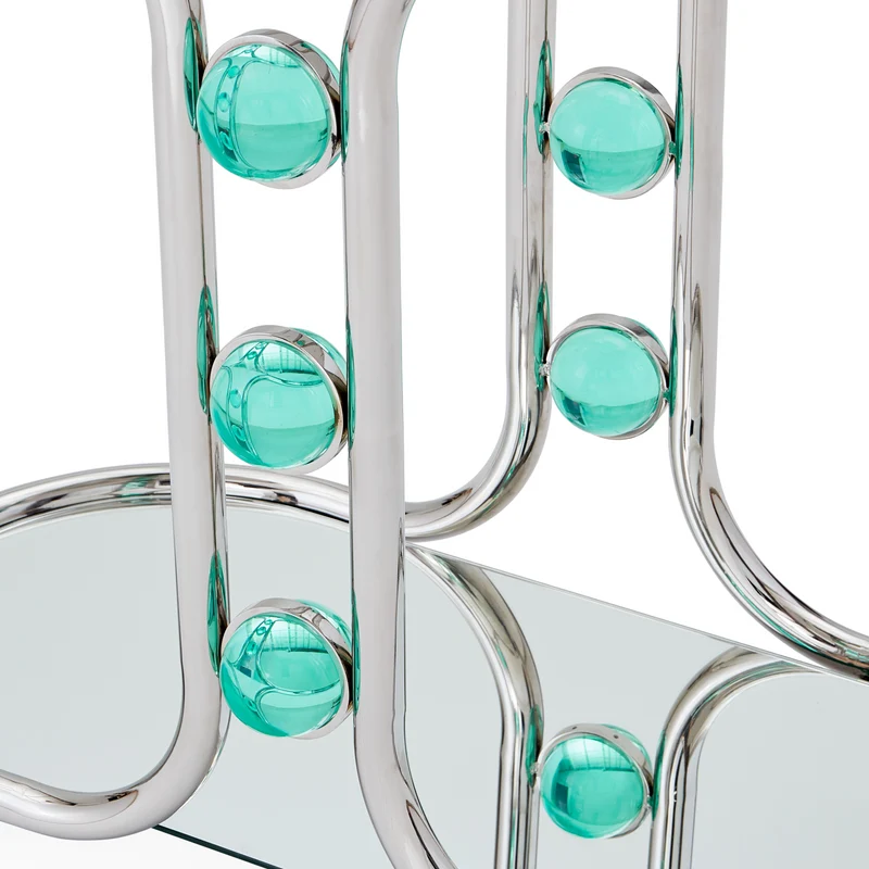 Barwagen GLOBO silber/grün
