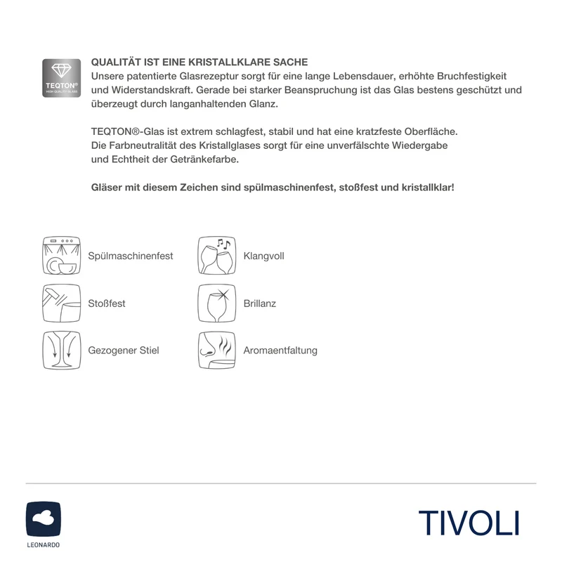 Digestifglas TIVOLI 100 ml 6er-Set