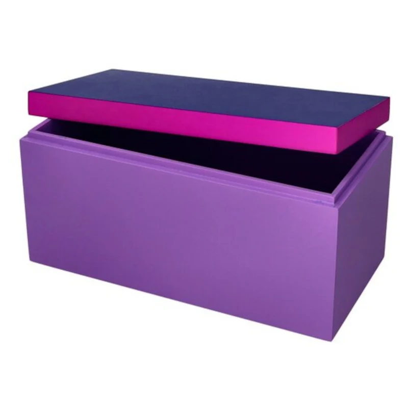 Neo Box M dunkelblau/neon lila/lila 13x13x26cm
