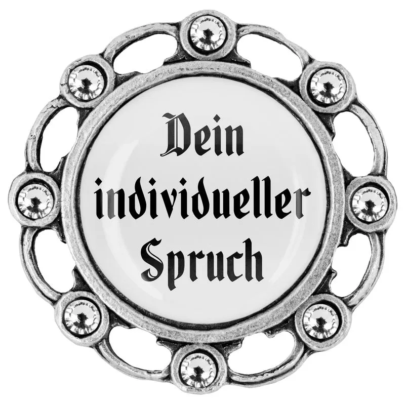 Individuell 20mm // Strass weiß