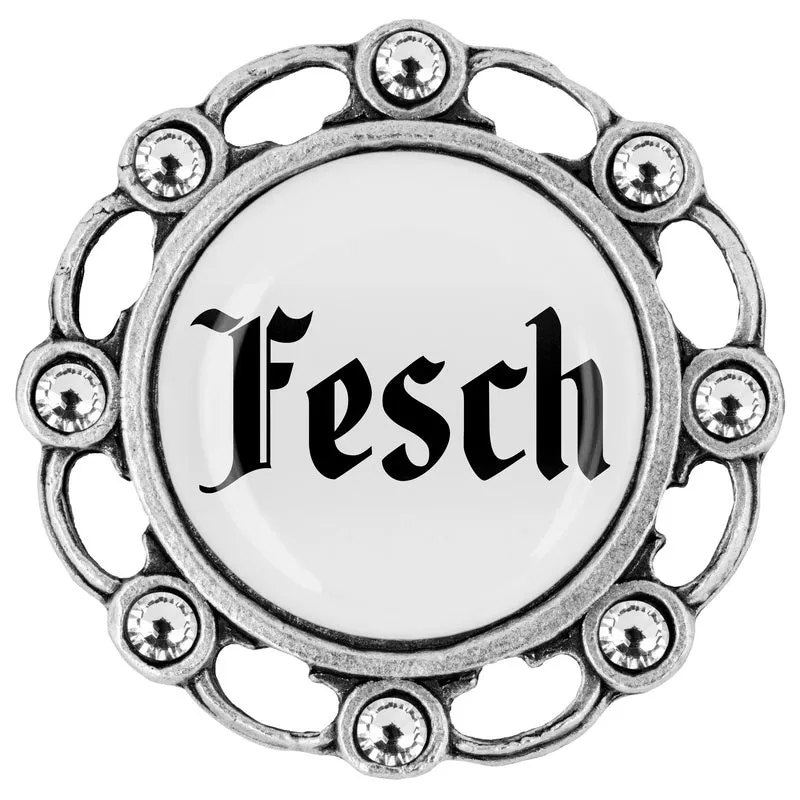 Fesch 20mm // Strass weiß