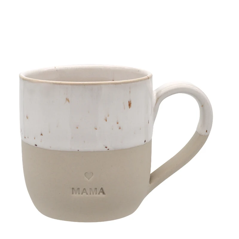 Eulenschnitt Cappuccino-Tasse Mama