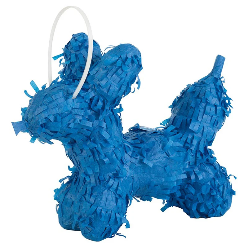Mini Pinata Hund - blau | 20x15x7cm